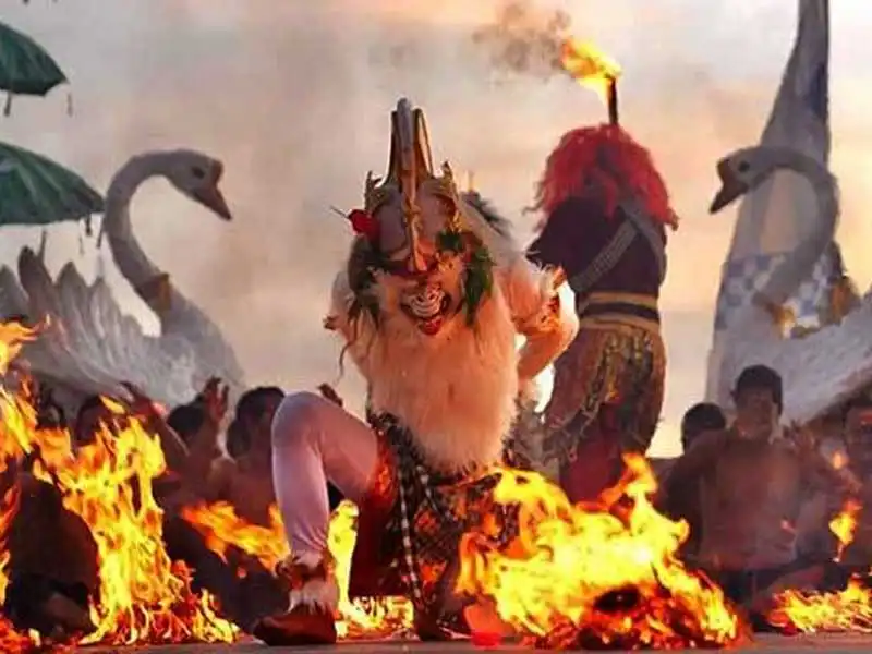 kecak dance at melasti beach